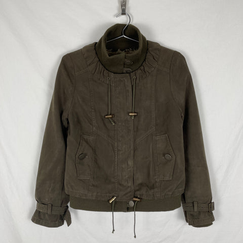 90s Abahouse Devinette 2in1 Fur Lined Military Jacket