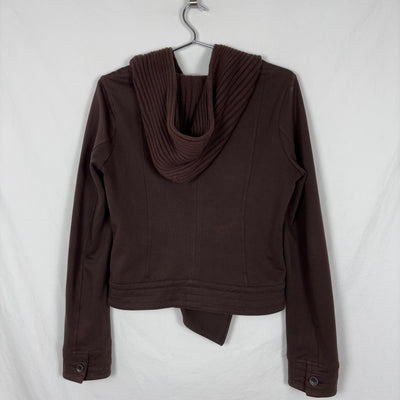 90s Parasuco Cropped Button Up Hoodie