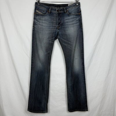 Diesel Industries Faded Indigo Straight Leg Jeans