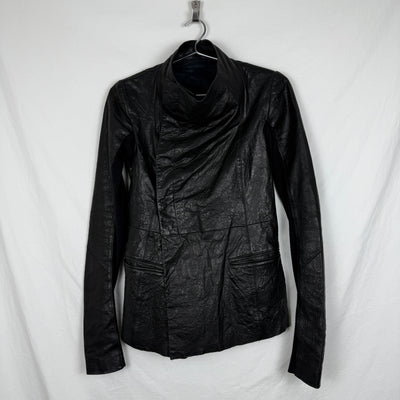FW01 Rick Owens Button Up Leather Jacket