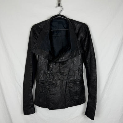 FW01 Rick Owens Button Up Leather Jacket