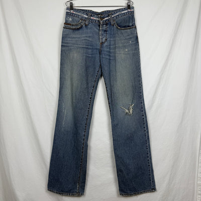 00s Dolce&Gabbana Waistband Logo Twill Tape Jeans