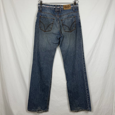 00s Dolce&Gabbana Waistband Logo Twill Tape Jeans