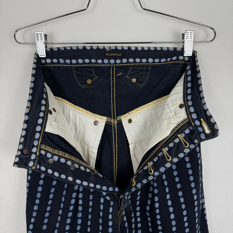 Kapital Spotted Wide Leg Trousers