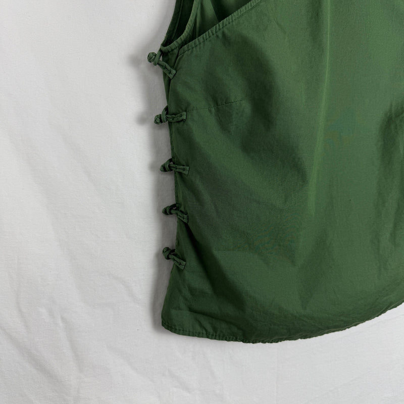 SS03 Miu Miu Knot Closure Sleeveless Blouse