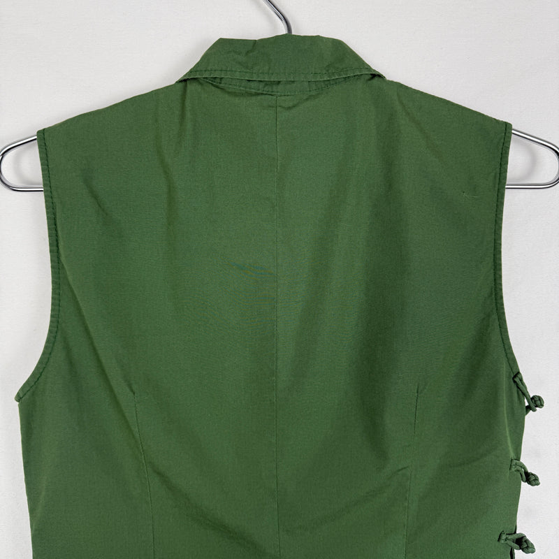 SS03 Miu Miu Knot Closure Sleeveless Blouse