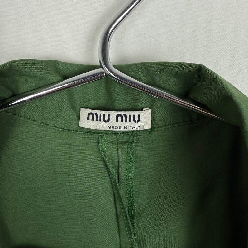 SS03 Miu Miu Knot Closure Sleeveless Blouse