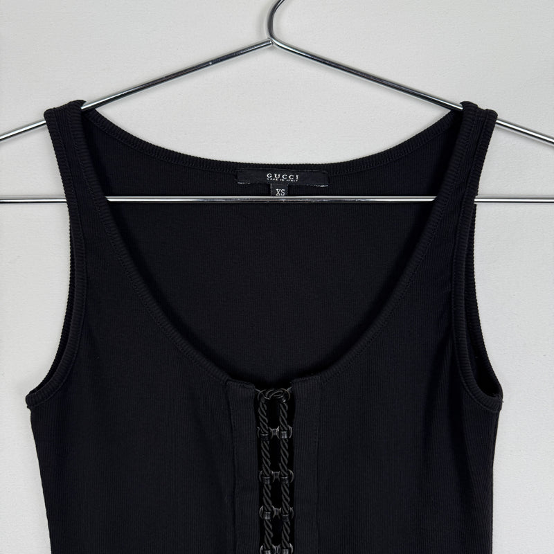 SS09 Gucci by Frida Giannini Tassel Tank Top