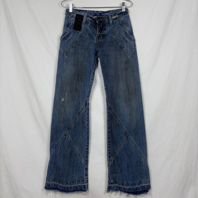 2001 Rick Owens Slab Spiral Cut Jeans