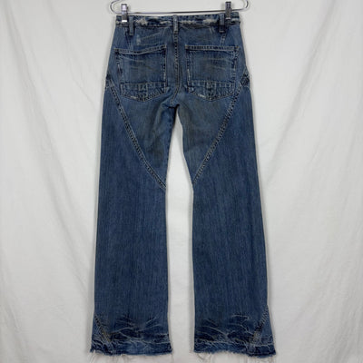 2001 Rick Owens Slab Spiral Cut Jeans