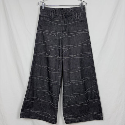 Issey Miyake Plantation Distress Denim Trousers