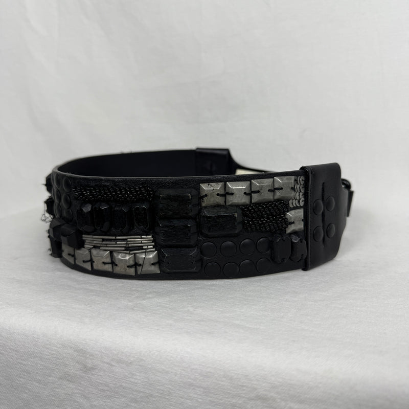Diesel Studded Leather Waist Belt