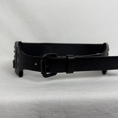 Diesel Studded Leather Waist Belt