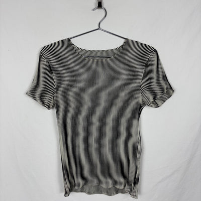 Issey Miyake Wavy Print Pleats Top