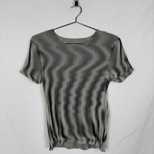 Issey Miyake Wavy Print Pleats Top