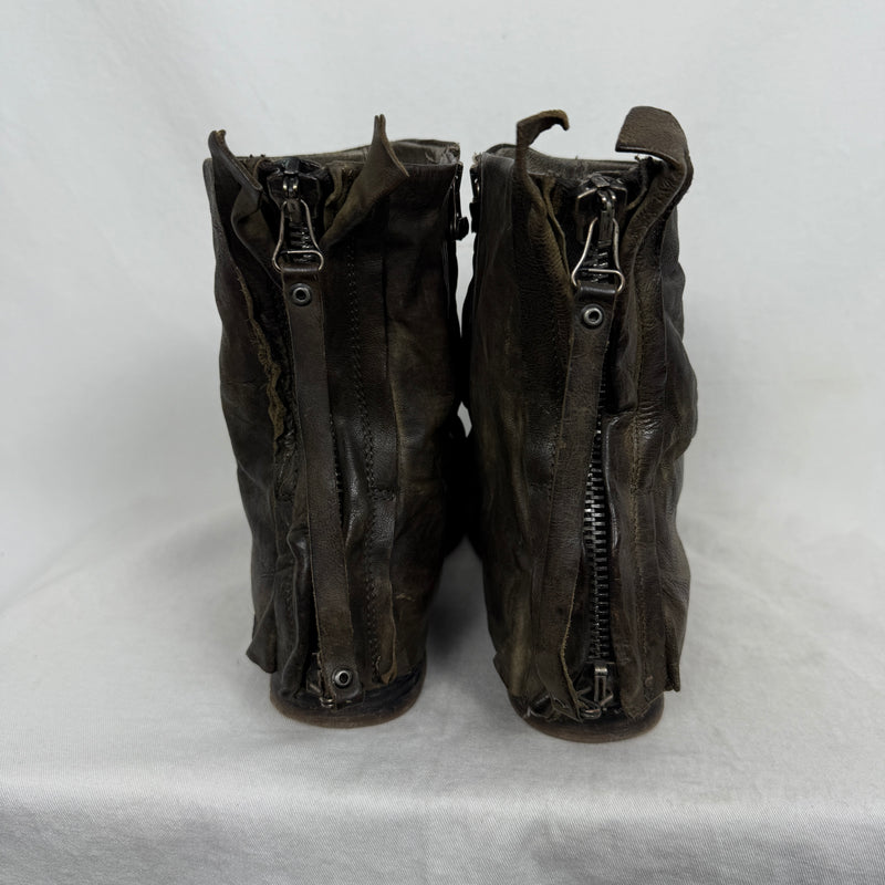 A.S.98 Layered Zipper Boot