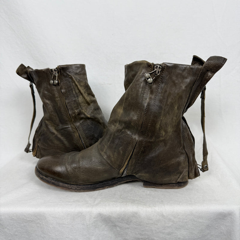 A.S.98 Layered Zipper Boot