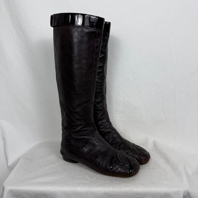 Chanel Moccasin Boots