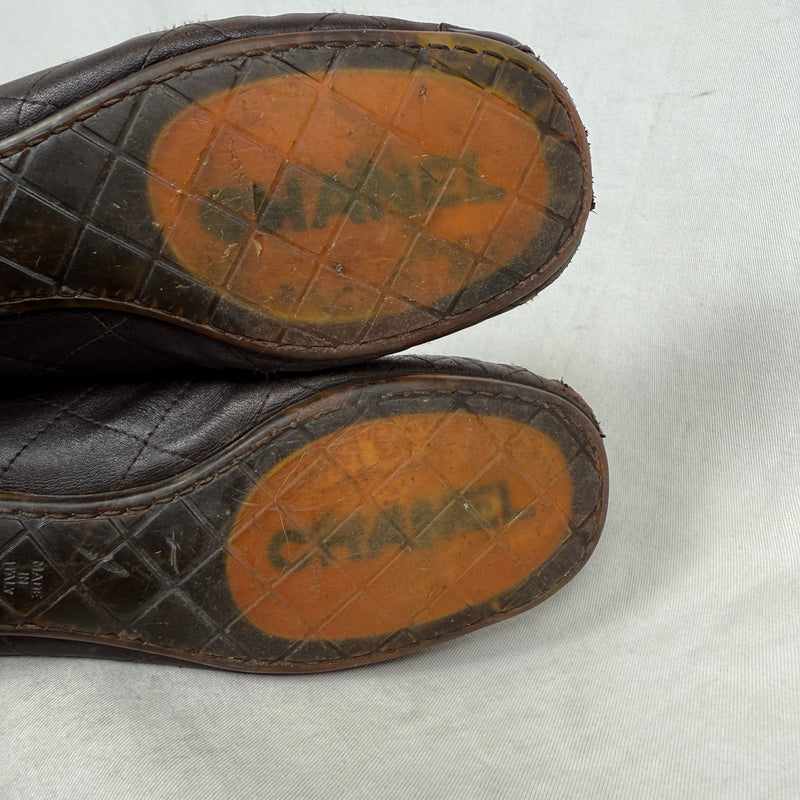 Chanel Moccasin Boots