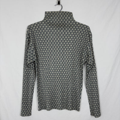 Pleats Please Moon Spotted Print Turtleneck