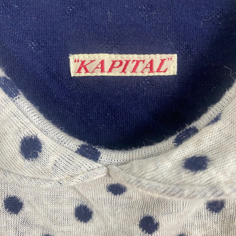 Kapital Swimmer Polka Dot Polo T-Shirt