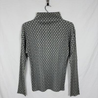 Pleats Please Moon Spotted Print Turtleneck