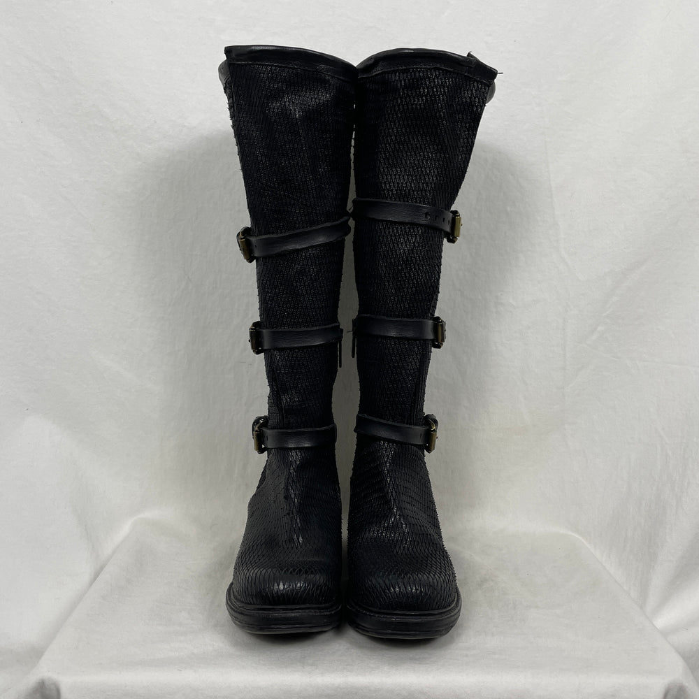 A.S.98 Buckle Strap Knee High Boots