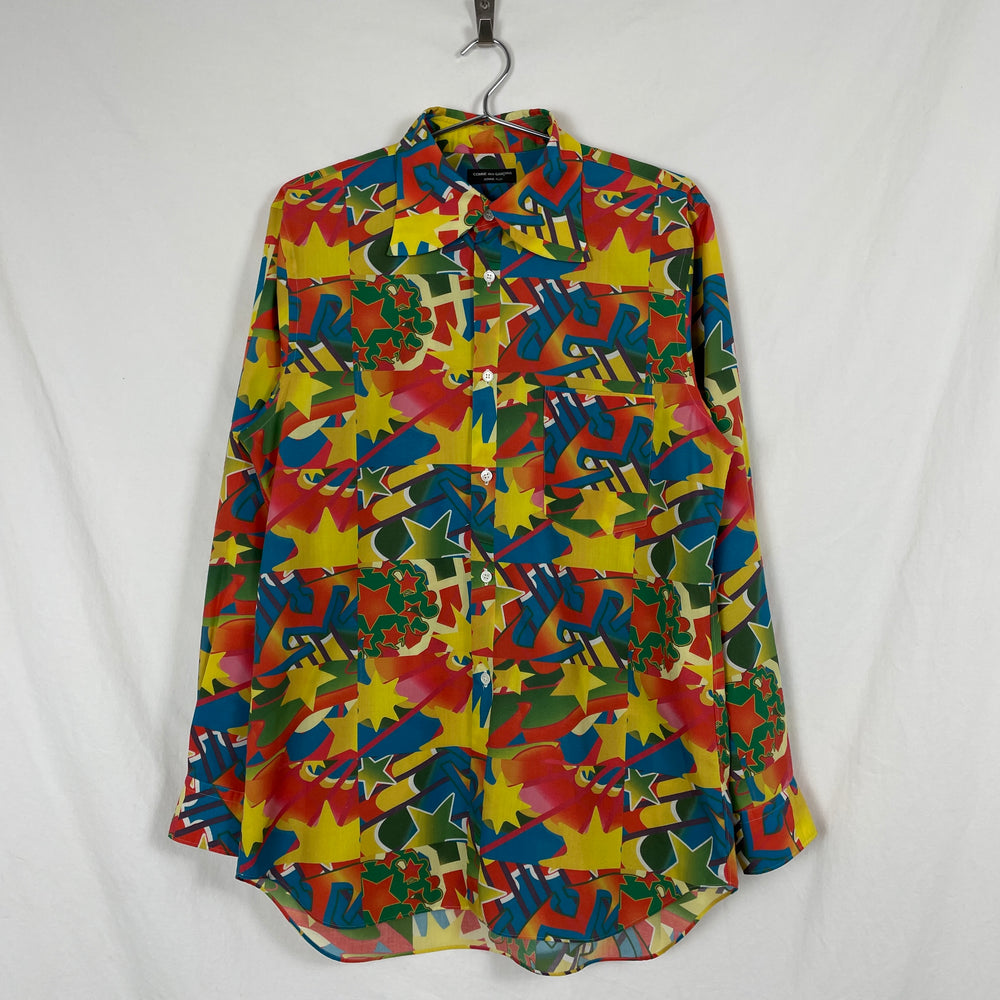 2001 Comme des Garçons Homme Plus Multi Coloured Print Button Up Shirt