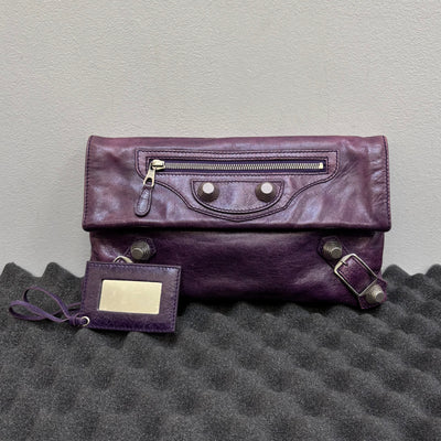 Balenciaga Leather Giant 21 Envelope Clutch