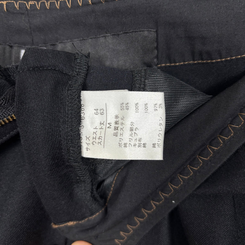 90s Marithe Francois & Girbaud Hem Frill Mini Skirt