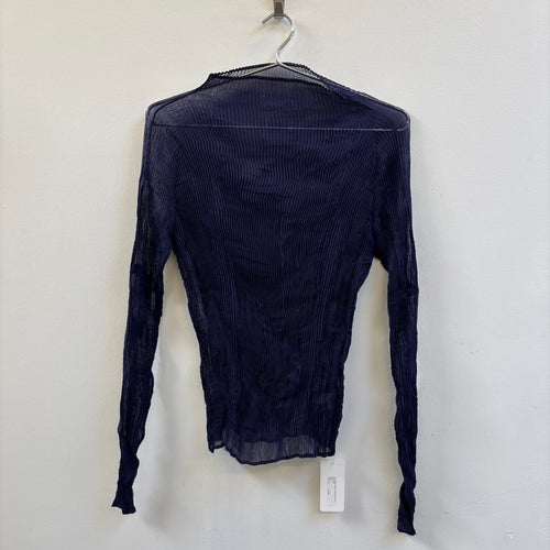 FW25 Issey Miyake Chiffon Twist Hi Neck Top