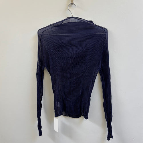 FW25 Issey Miyake Chiffon Twist Hi Neck Top