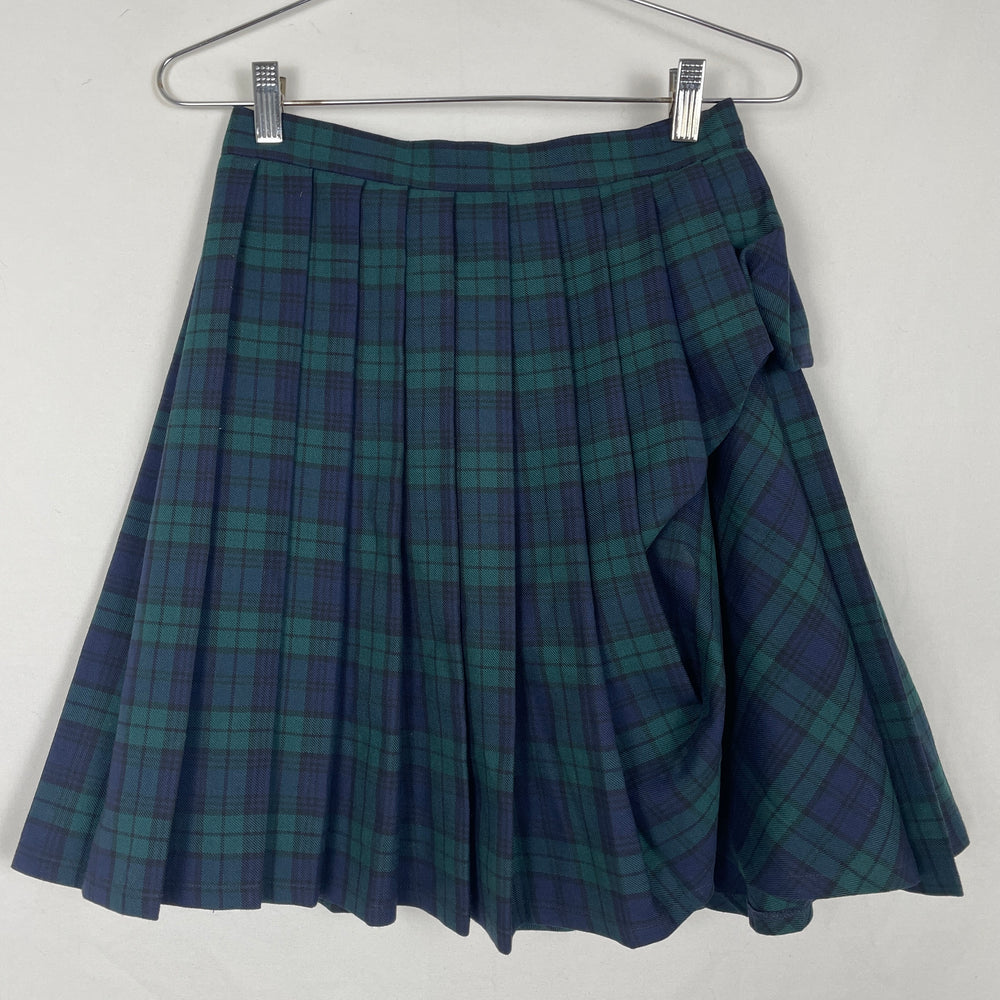 Y/Project Ruffled Pleated Plaid Skirt