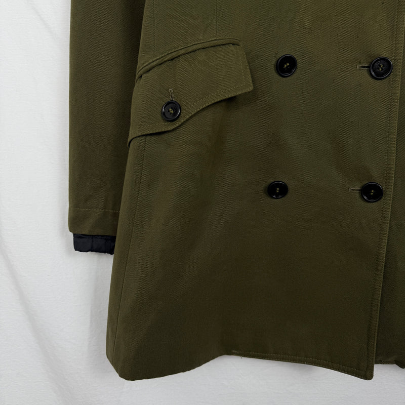 00s Miu Miu Double Layered Military Top Coat