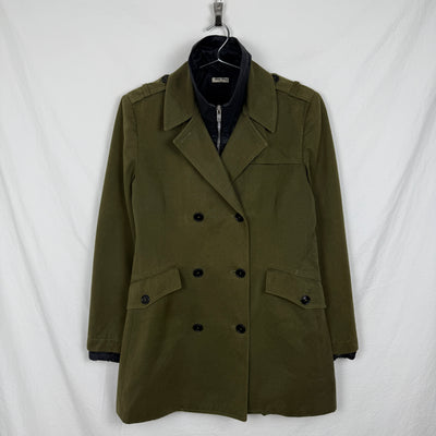 00s Miu Miu Double Layered Military Top Coat
