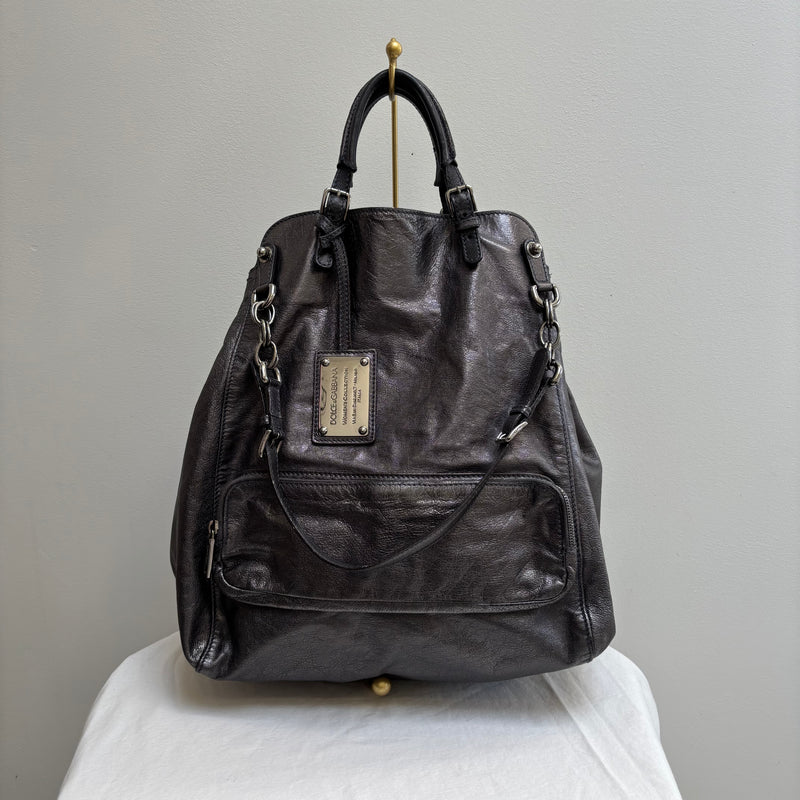 Dolce & Gabbana Miss Pocket Leather Tote Bag