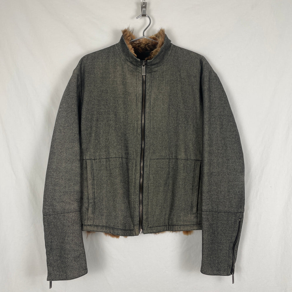 90s Dirk Bikkembergs Faux Fur Blouson Jacket