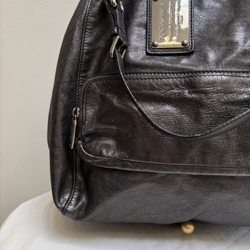 Dolce & Gabbana Miss Pocket Leather Tote Bag