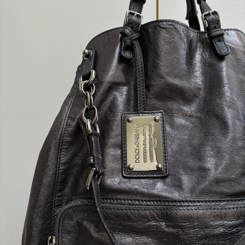 Dolce & Gabbana Miss Pocket Leather Tote Bag
