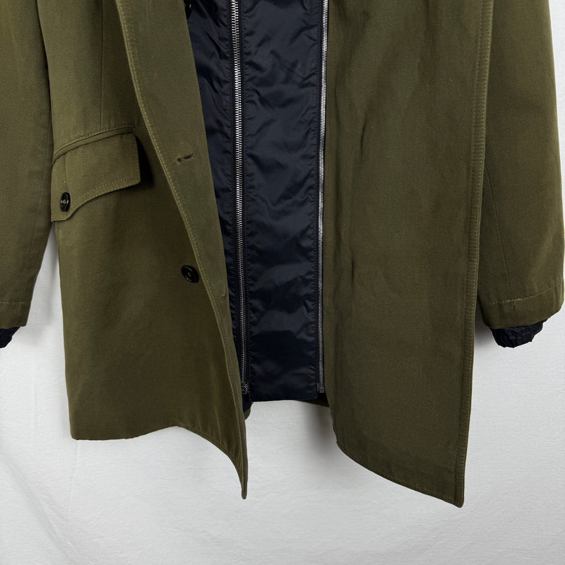 00s Miu Miu Double Layered Military Top Coat