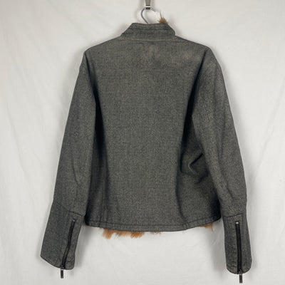 90s Dirk Bikkembergs Faux Fur Blouson Jacket