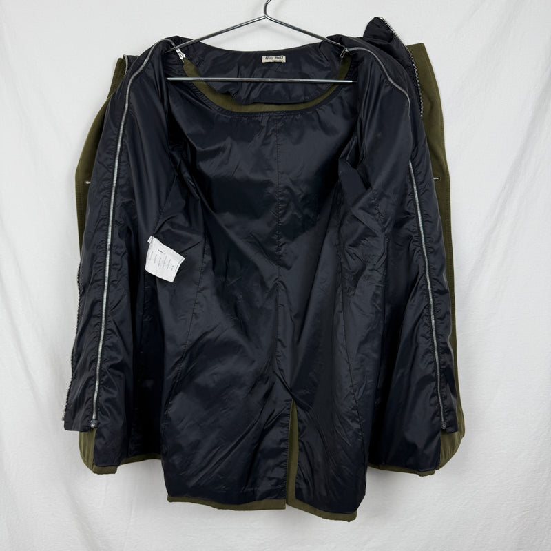 00s Miu Miu Double Layered Military Top Coat