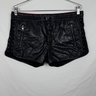 Diesel Pleather Mini Studded Swim Shorts
