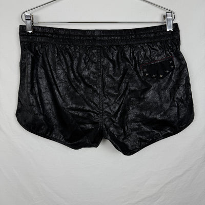 Diesel Pleather Mini Studded Swim Shorts