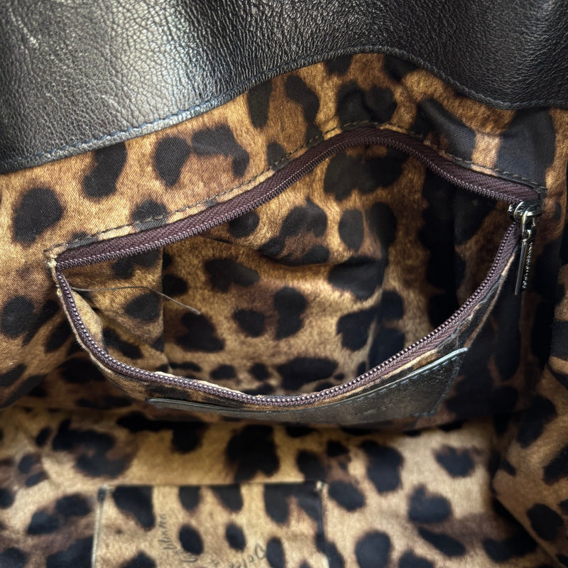Dolce & Gabbana Miss Pocket Leather Tote Bag