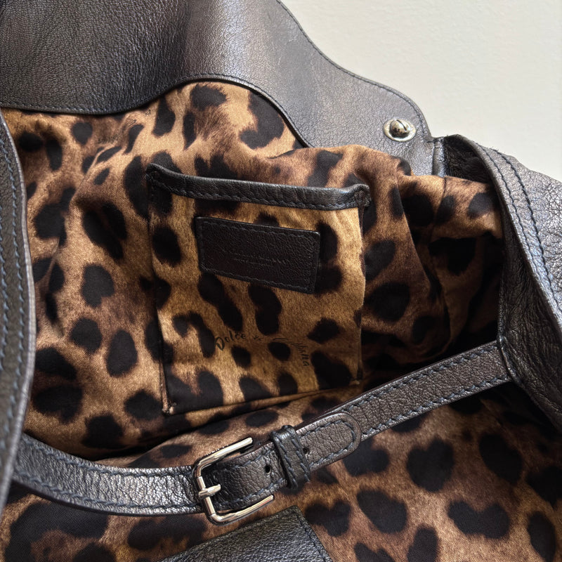 Dolce & Gabbana Miss Pocket Leather Tote Bag
