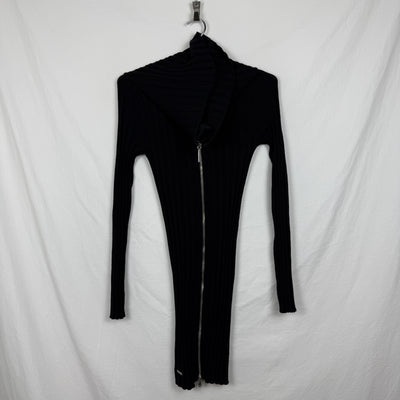 Costume National Rib Knit Zip Dress