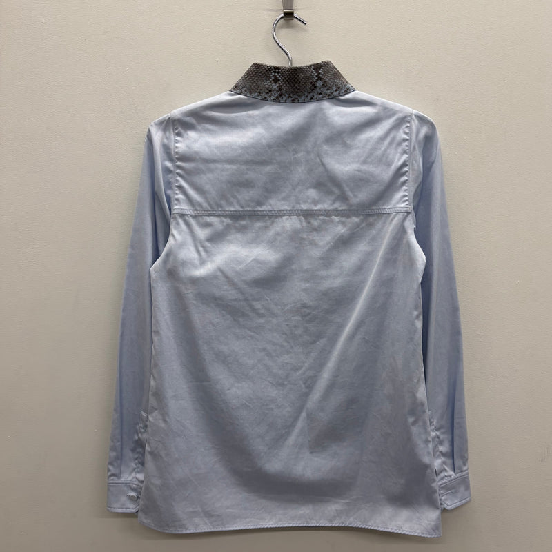 Gucci Snakeskin Collar Button Up Shirt