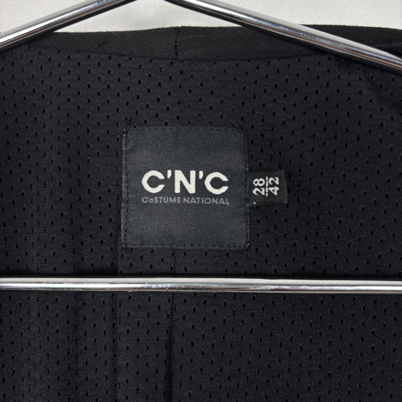 00s Costume National Striped Short Sleeve Blouse