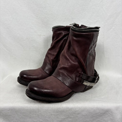 A.S. 98 Slouch Mid-Calf Studded Boots